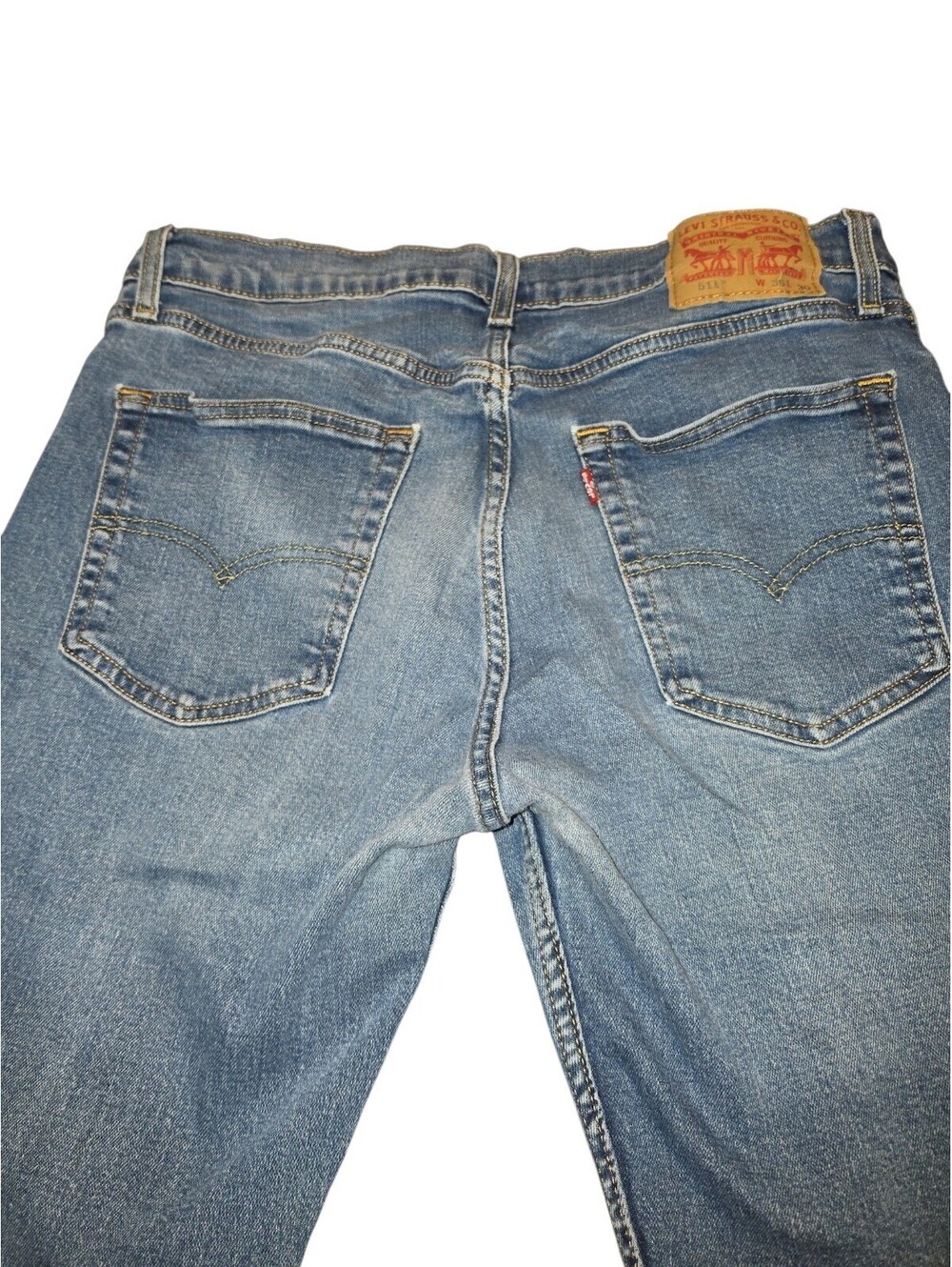 Levis 511 Slim Fit Jeans Slim Fit Stretch Jeans Medium Blue Splash 045115988 - Picture 8 of 8
